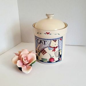 Susan Winget Cat Ceramic Container